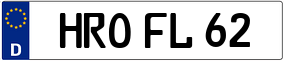 Trailer License Plate